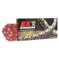 EK 525 ZVX heavy duty X-Ring X-Ring Motorbike chain - 124 links Red