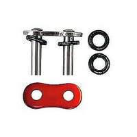 EK 530 Motorbike Chain NX-Ring Super Heavy Duty Metallic Red Rivet Link