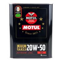 Motul Classic 20W50 Mineral Oil - 2L 