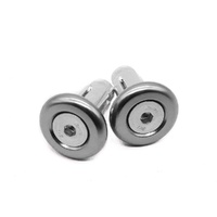 Bar End Plug 28mm 3 Piece - Silver