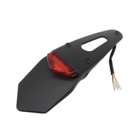 LED Taillight Extension with number Plate light ( Red Lens )