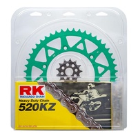RK Lite Chain & Sprocket Kit Green 13/51 for Kawasaki KX250F 2006-2020