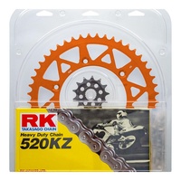 RK Lite Chain & Sprocket Kit Orange 13/48 for KTM 250SXF 2006-2020