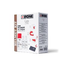 Ipone Helmet 3 Step Cleaning Kit includes Helmet'Out, Helmet'In & Visor Rain Off
