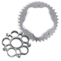 JT 36t Silver Alloy Rear Sprocket with Adaptor for 2005-2008 Ducati 800 Monster S2R