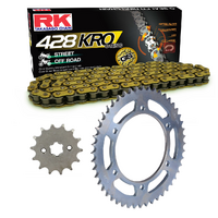 RK Gold O-Ring Chain & Sprocket Kit for 2019-2024 Yamaha YZF-R15 V3 - 13/48