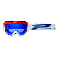 Progrip Atzaki 3201 Red / White Goggles With UV Lens