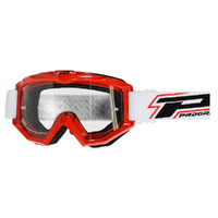 Progrip Raceline 3201 Red Goggles With Clear Lens
