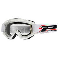 Progrip Raceline 3201 White Goggles With Clear Lens