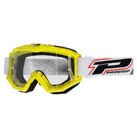 Progrip Raceline 3201 Yellow Goggles With Clear Lens