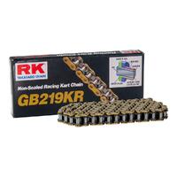 RK Gold Kart Chain-219 Series Non O-Ring Chain - 102 Links