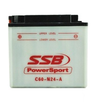 Powersport Flooded Motorcycle Battery - C60N24-A SSB 