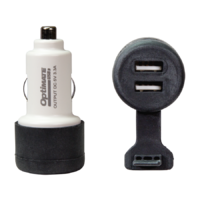 Optimate Auto Plug with 2 USB ports