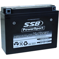 12V SSB V-Spec High Performance AGM Motorbike Battery - VB12AL-A