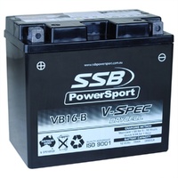 12V SSB V-Spec High Performance AGM Motorbike Battery -VB16-B
