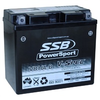 12V SSB V-Spec High Performance AGM Motorbike Battery - VB16L-B