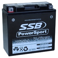 12V SSB V-Spec High Performance Motorbike AGM Battery - VT14B-4