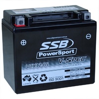 12V SSB V-Spec High Performance Motorbike AGM Battery - VTX12-BS