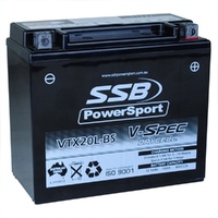 12V SSB V-Spec High Perform AGM Motorbike Battery - VTX20L-BS