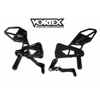 Vortex Rearsets for Suzuki GSXR1000 2017 - 2020 - Black