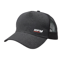 RPM Moto Heather Trucker Cap - Charcoal
