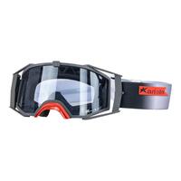 Ariete 8K MX Motorbike Mirror Motocross Goggles - Black / Orange