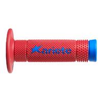 Ariete Vulcan Off Road Motorbike Hand Grips - Red / Blue (pair)
