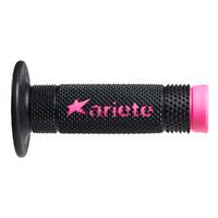 Ariete Vulcan Off Road Motorbike Hand Grips - Black / Pink (pair)