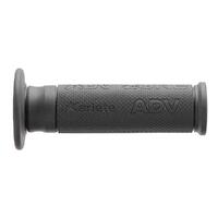 Ariete Adv Zone 120mm Open End Motorbike Hand Grips - Dark Grey (pair)