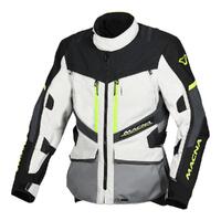 Macna Domane Motorbike Jacket - Grey / Fluro