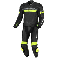 Macna Diabro 2pce Race Suit - Black/Fluro