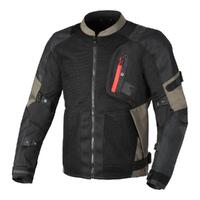 Macna Raddic Mens Motorbike Jacket - Black/Taupe Camo