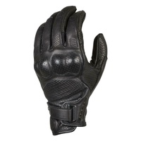 Macna Bold Mens Meather Motorbike Gloves - Black