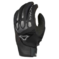 Macna Trace Mens Short Neoprene Summer Motorbike Gloves - Black / Red / Grey