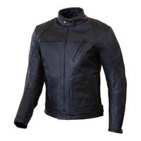 Merlin Gable Mens Waterproof Leather Motorbike Jacket - Black
