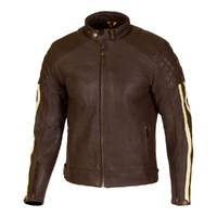 Merlin Icon D3O® Perforated Leather Motorbike Jacket Brown/Cream