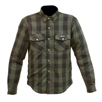 Merlin Axe Flannel CE Level 1 Motorbike Shirt - Green