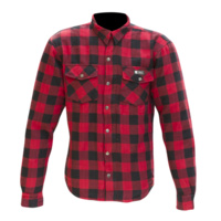 Merlin Axe shirt top Red mens motorcycle Urban casual
