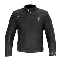 Merlin Alton Mens Leather Motorbike Jacket - Black