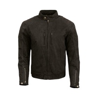 Merlin Stockton Mens Leather Motorbike Jacket - Black