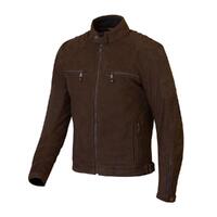 Merlin Miller Mens Leather CE Motorbike Jacket - Brown