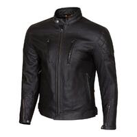 Merlin Wishaw D30 Mens Leather Motorbike Jacket - Black