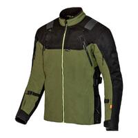 Merlin Navar Laminated D30 Mens Motorbike Jacket - Black / Green
