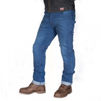 Merlin Lapworth Mens Motorbike DuPont Kevlar CE Denim Jeans - Blue