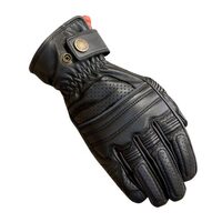 Merlin Bickford Mens Leather Motorbike Gloves Black