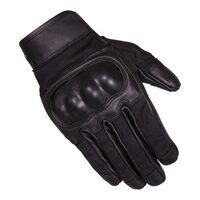 Merlin Glenn Mens Leather Touchtip Motorbike Gloves Black