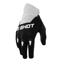 Shot Devo Roll Motorbike MX Gloves - Black/White