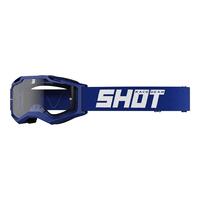 Shot Racegear Assault 2.0 Solid Motorbike Goggles - Matte Navy