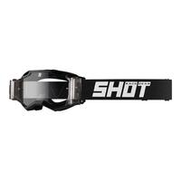 Shot Racegear Assault 2.0 Solid Roll Off Motorbike Goggles - Gloss Black