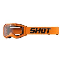 Shot Racegear Assault 2.0 Solid Motorbike Goggles - Gloss Neon Orange